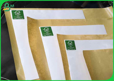 Veilig 80gsm+10gsm Wit of Bruin PE van FDA Met een laag bedekt Document voor Verpakkingsvoedsel