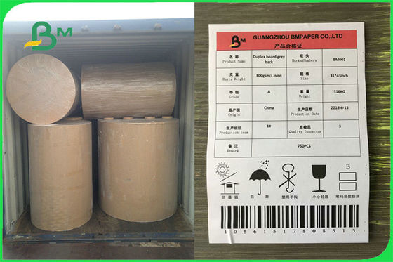 Gerecycleerd Één Kant bedekte Witte Grijze Achter Duplexraad voor Verpakkingsdoos FSC met een laag