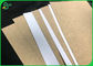 Het maagdelijke Kraftpapier-Document van Kraftpapier van de Raads Witte Bovenkant Met een laag bedekte Oppervlakte voor Voedsellunch Verpakking
