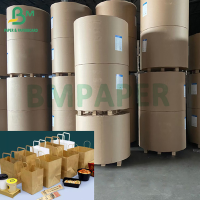 Recyclebaar 65 - 150 GSM Bruin Uitbreidbaar Carrie Bag Paper Roll