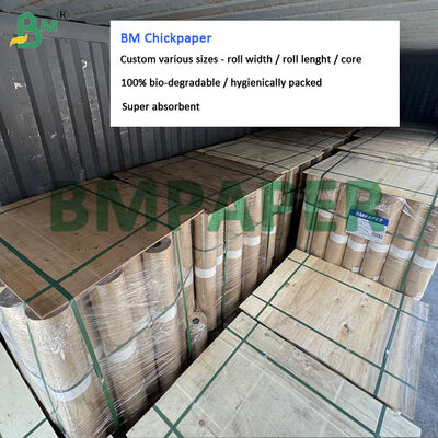 63cm 68cm pluimvee kippen papier rollen super absorberend gerecycled papier lengte 200m 250m