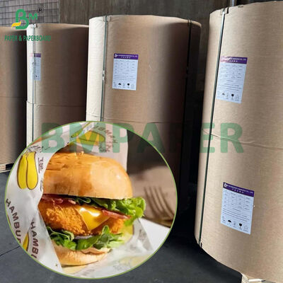 40GSM Wit Voedselkwaliteit Vetvrij Papier Rol voor Hamburger en Sandwich Verpakking