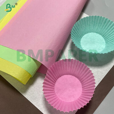 Vetvrij Wit Koffie Geel Groen Cupcake Liner Muffin Papier Voor Bakken