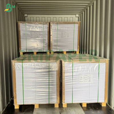 Eenzijdig glanzende 70 GSM witte natsterkte papieren rol voor bieretiket