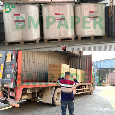 Lichtgewicht Wit of op maat gedrukt verpakkingspapier gesneden rollen voor individuele stro-verpakking