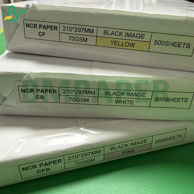 70 gram digitaal NCR koolstofvrij papier A4 210x297mm CFB Roze met witte achterkant