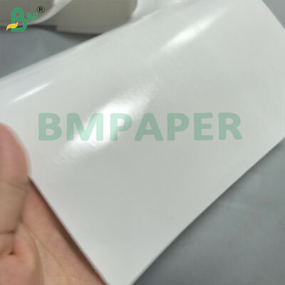 Waterdicht, hoogglanzend wit kunstpapier voor het afdrukken van posters met een eenzijdige PE-coating
