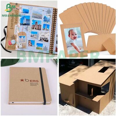 1.2MM 1.5MM 2MM Good Rigidity Brown Kraft Cardboard For Picture Frame