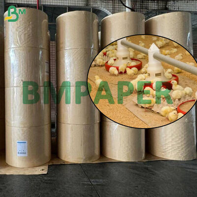 70 gm 80 gm Bruin kippenpapier voor pluimveehouderijen, waterdichte papieren rollen
