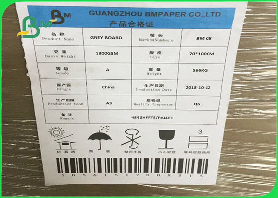 Het rangamerikaanse club van automobilisten FSC verklaarde Grijs Karton 1mm 2mm 3mm voor Verpakkingsvakjes