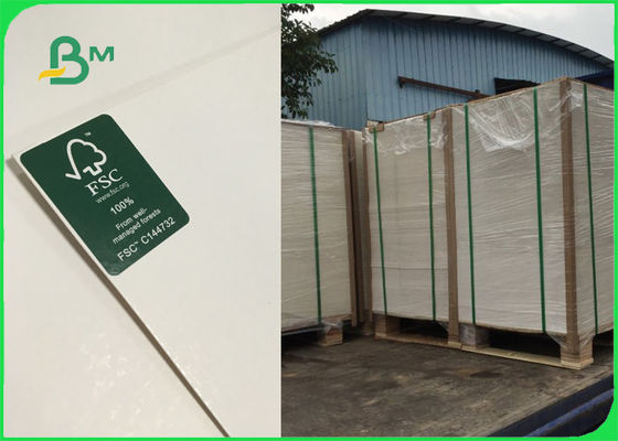 vouwen van de het Ivoorraad van 250gsm 270gsm 300gsm bedekten de Witte C1S Één Kant Verklaard FSC met een laag